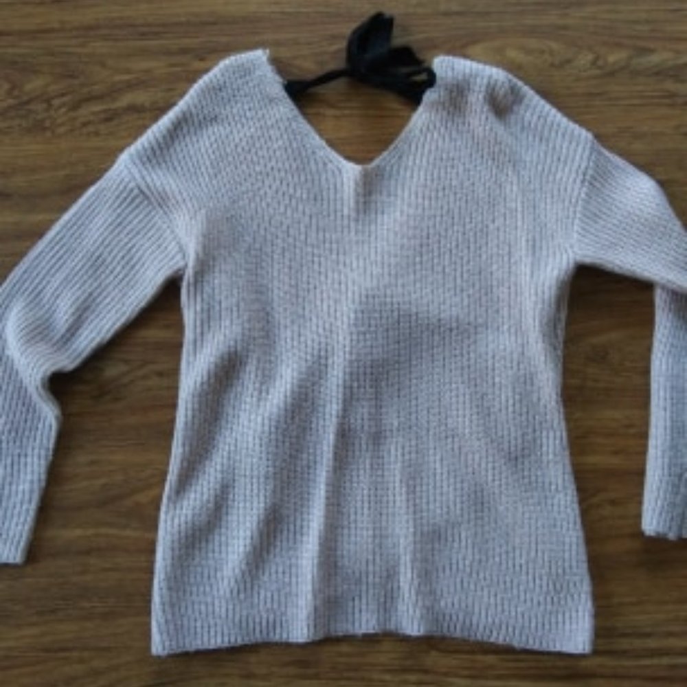 Open back sweater